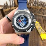 Best Replica Audemars Piguet Automatic Watch SS Blue Rubber Strap